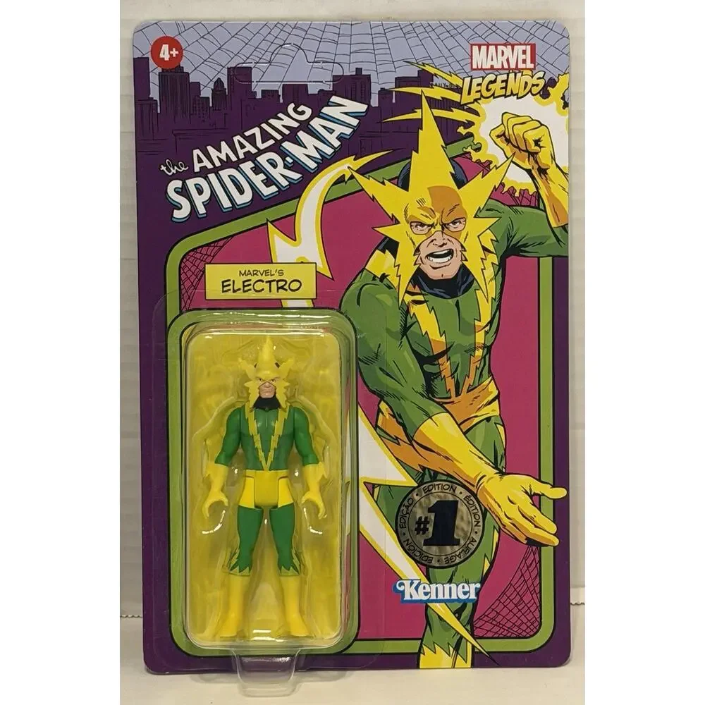 Hasbro Pulse Kenner Retro Marvel Legends SPIDER-MAN & ELECTRO Figure 2 Pack New
